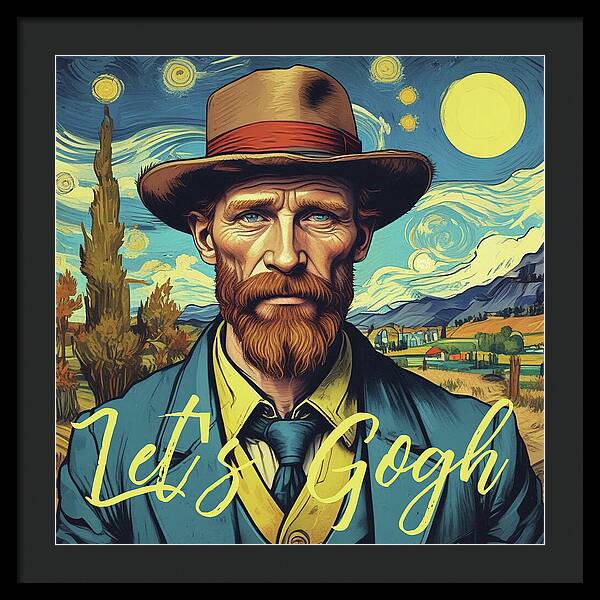 Let's Gogh - Framed Print