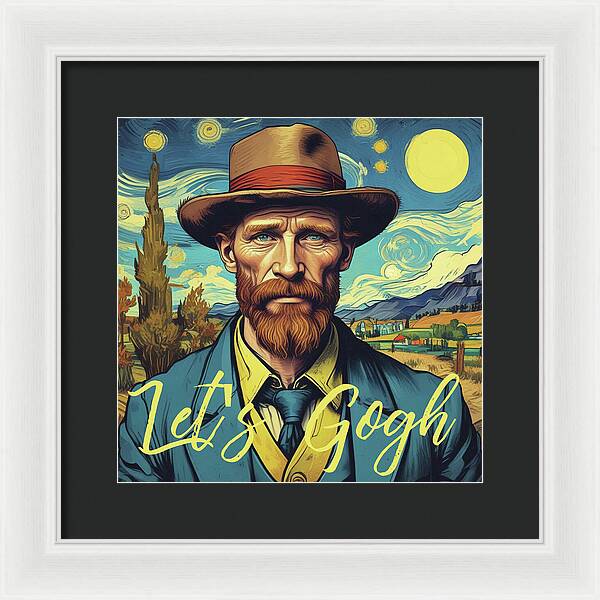 Let's Gogh - Framed Print