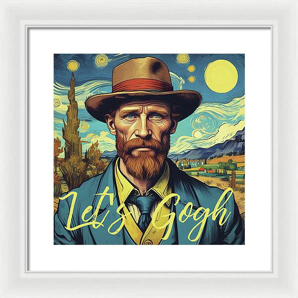 Let's Gogh - Framed Print