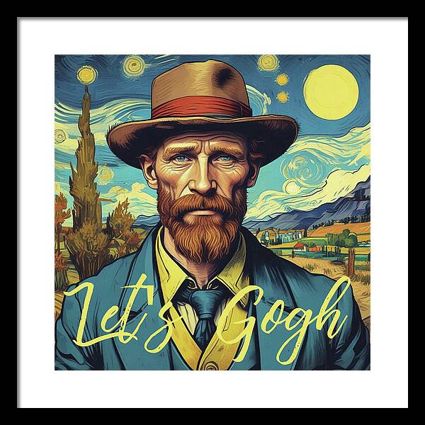 Let's Gogh - Framed Print