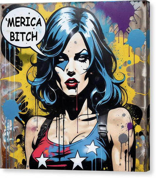 Merica Bitch - Canvas Print