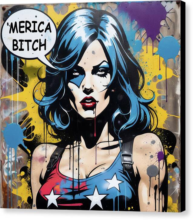 Merica Bitch - Canvas Print