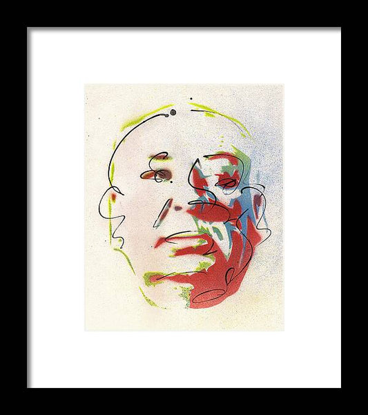 Portrait of Alfred Hitchcock - Framed Print