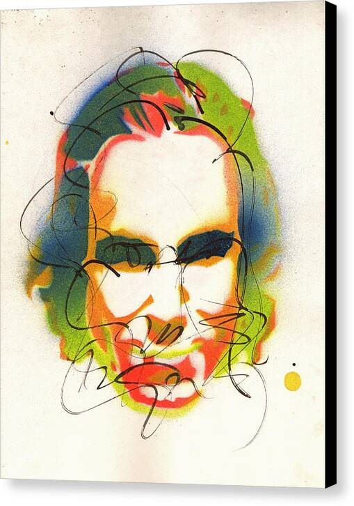 Portrait of Daniel Day Lewis - Canvas Print