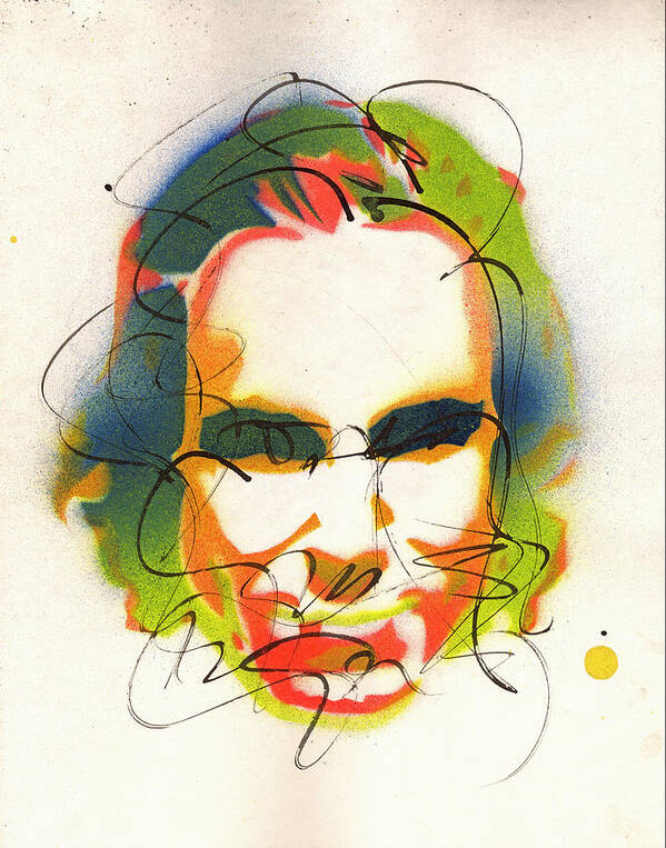 Portrait of Daniel Day Lewis - Art Print