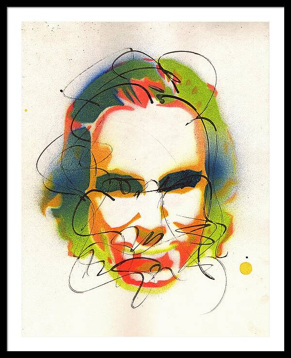 Portrait of Daniel Day Lewis - Framed Print