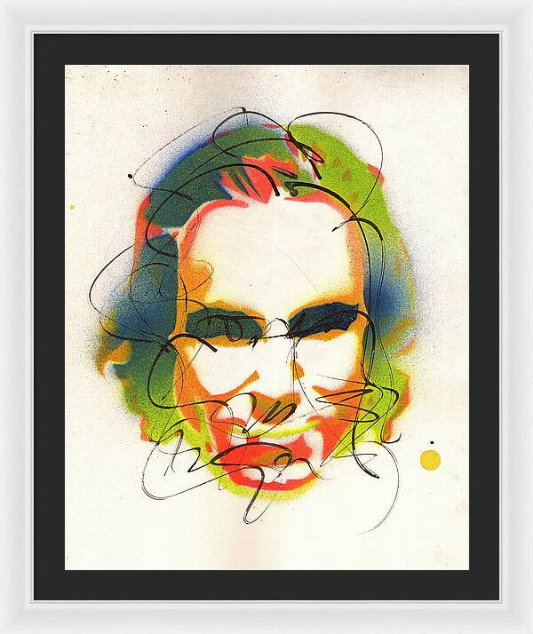 Portrait of Daniel Day Lewis - Framed Print