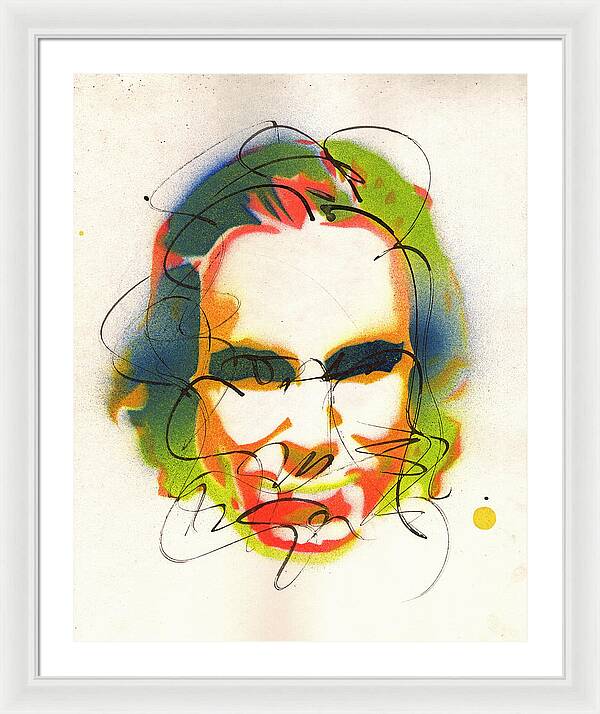 Portrait of Daniel Day Lewis - Framed Print