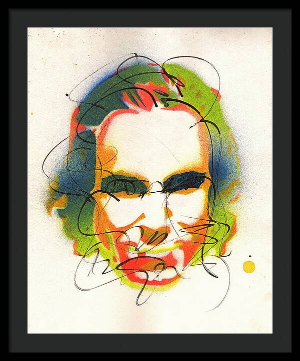 Portrait of Daniel Day Lewis - Framed Print