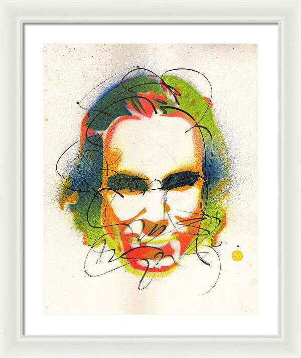 Portrait of Daniel Day Lewis - Framed Print