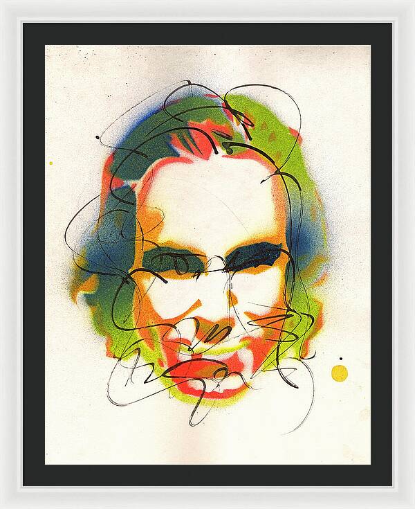 Portrait of Daniel Day Lewis - Framed Print