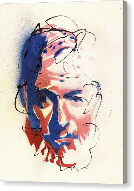 Portrait of Ernest Hemingway - Canvas Print