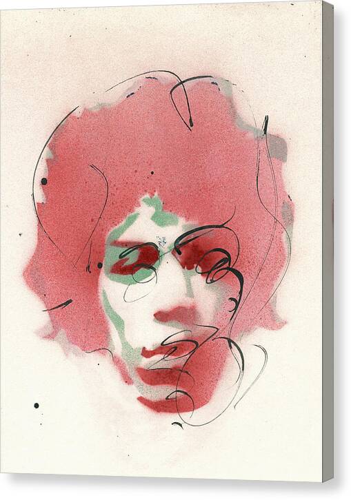 Portrait of Jimi Hendrix  2 - Canvas Print