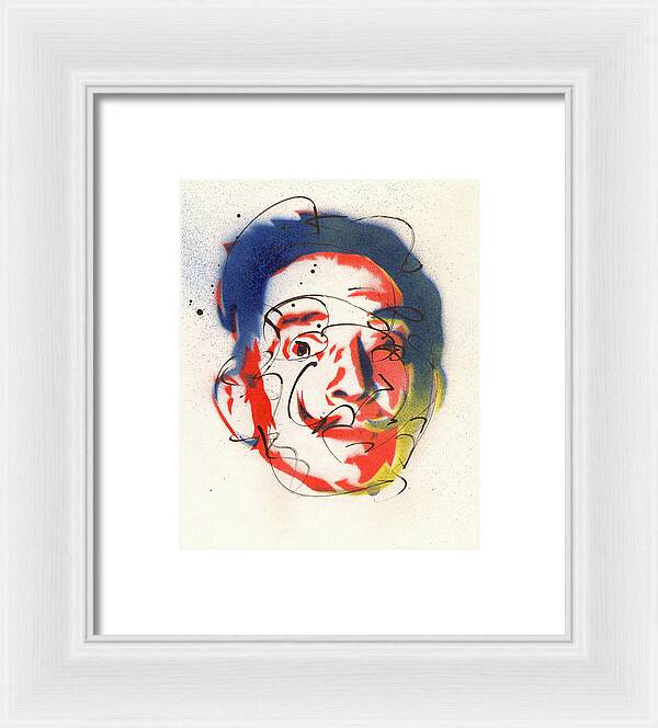 Portrait of Salvador Dali - Framed Print