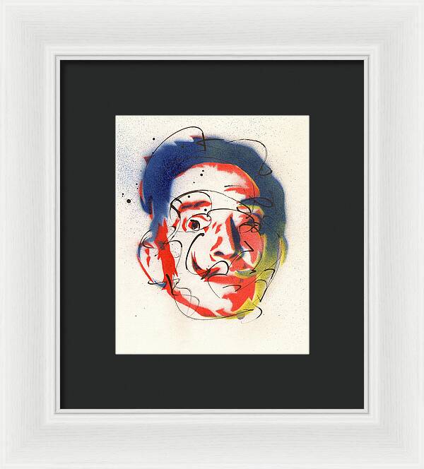 Portrait of Salvador Dali - Framed Print