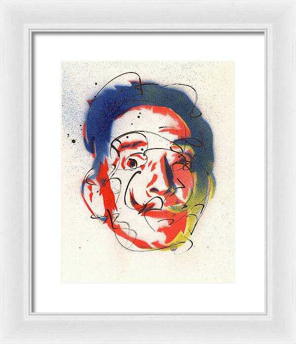 Portrait of Salvador Dali - Framed Print