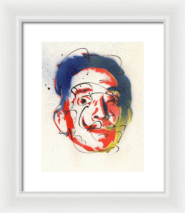 Portrait of Salvador Dali - Framed Print