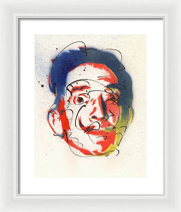 Portrait of Salvador Dali - Framed Print