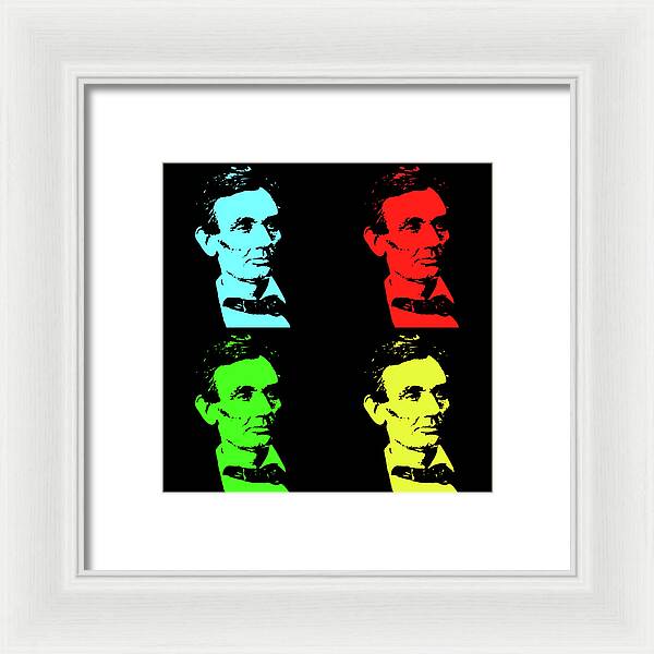 Shaved Lincoln - Framed Print