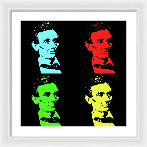 Shaved Lincoln - Framed Print