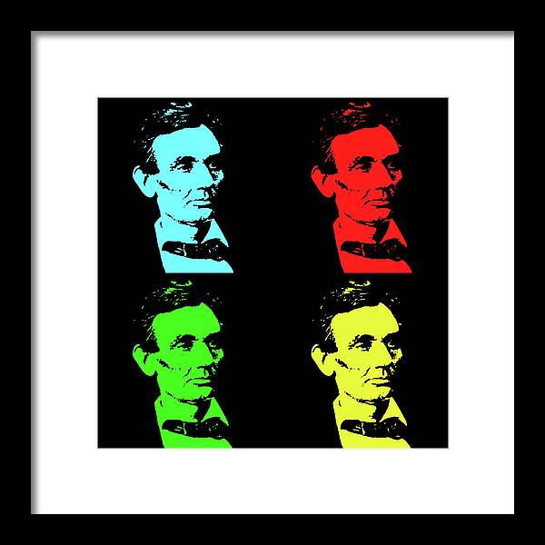 Shaved Lincoln - Framed Print