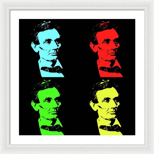 Shaved Lincoln - Framed Print