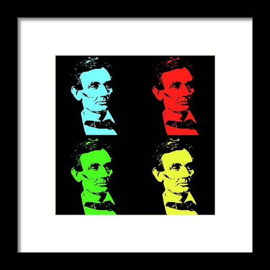 Shaved Lincoln - Framed Print