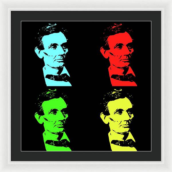 Shaved Lincoln - Framed Print