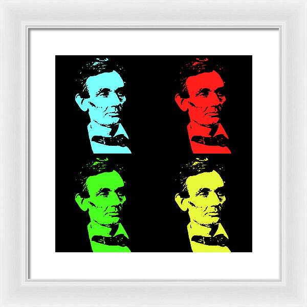 Shaved Lincoln - Framed Print