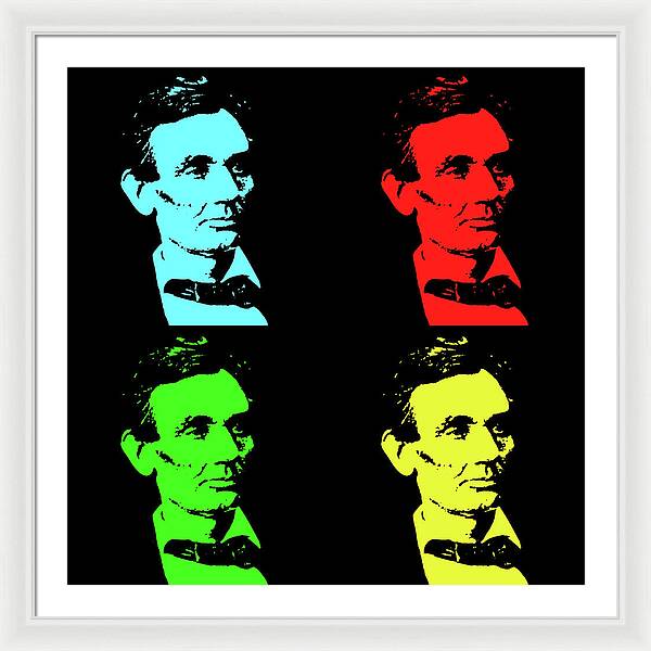 Shaved Lincoln - Framed Print