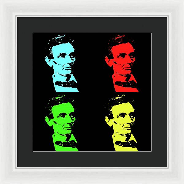 Shaved Lincoln - Framed Print