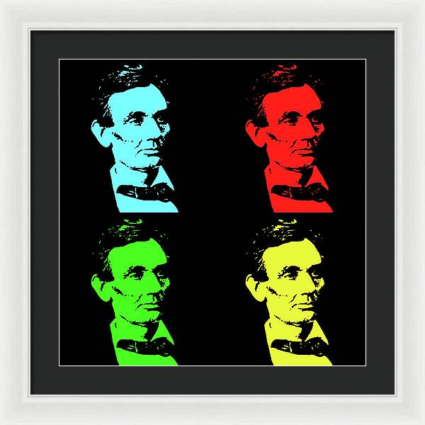 Shaved Lincoln - Framed Print