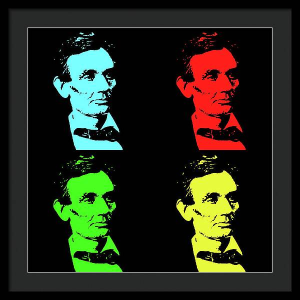 Shaved Lincoln - Framed Print